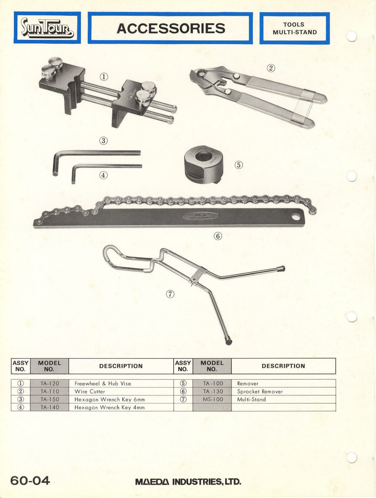 SunTour parts catalog (1976)