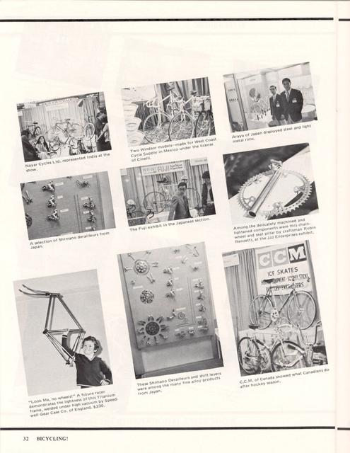 <------ Bicycling Magazine 04-1972 ------> 1972 New York International Cycle Show