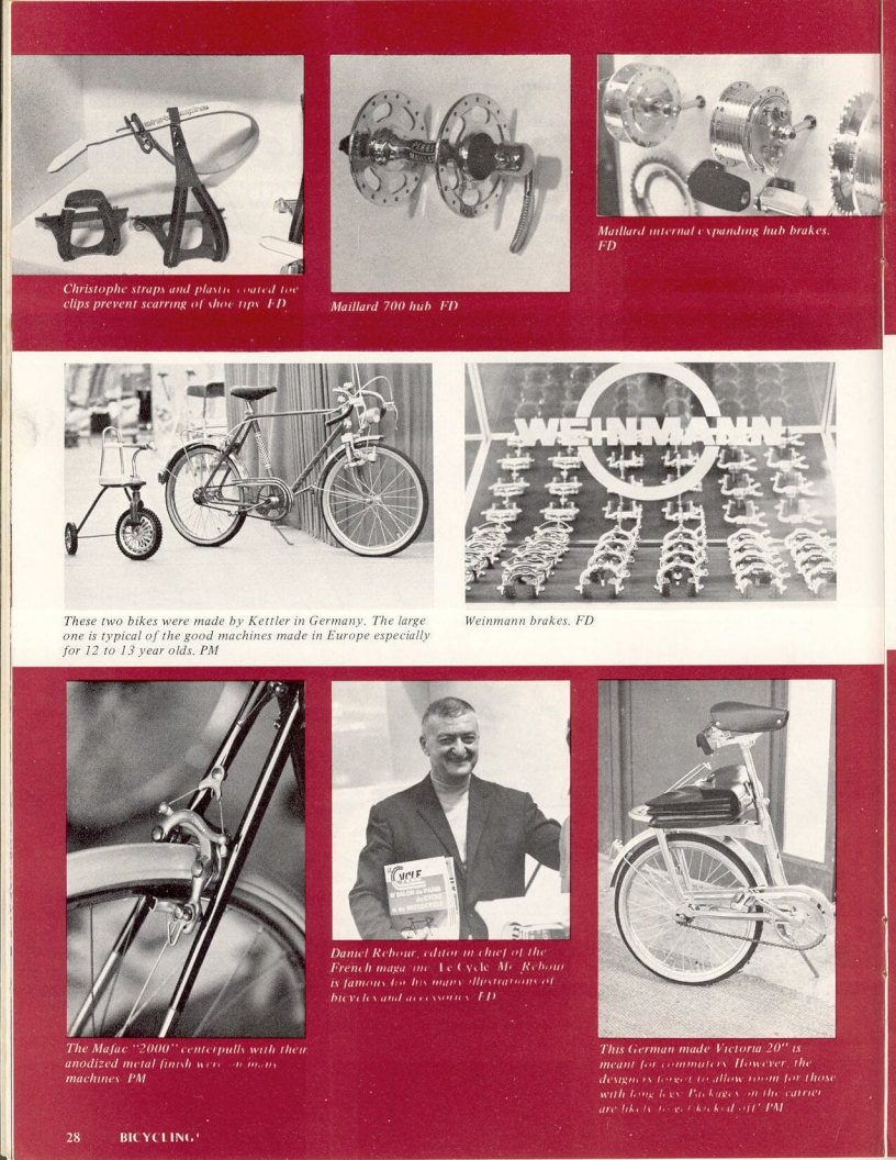 <------ Bicycling Magazine 01-1974 ------> 1973 Paris Show Salon de Bicyclette - Part 2