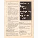 <------ Bicycling Magazine 11-1972 ------> Lambert / Viking / Reg Harris