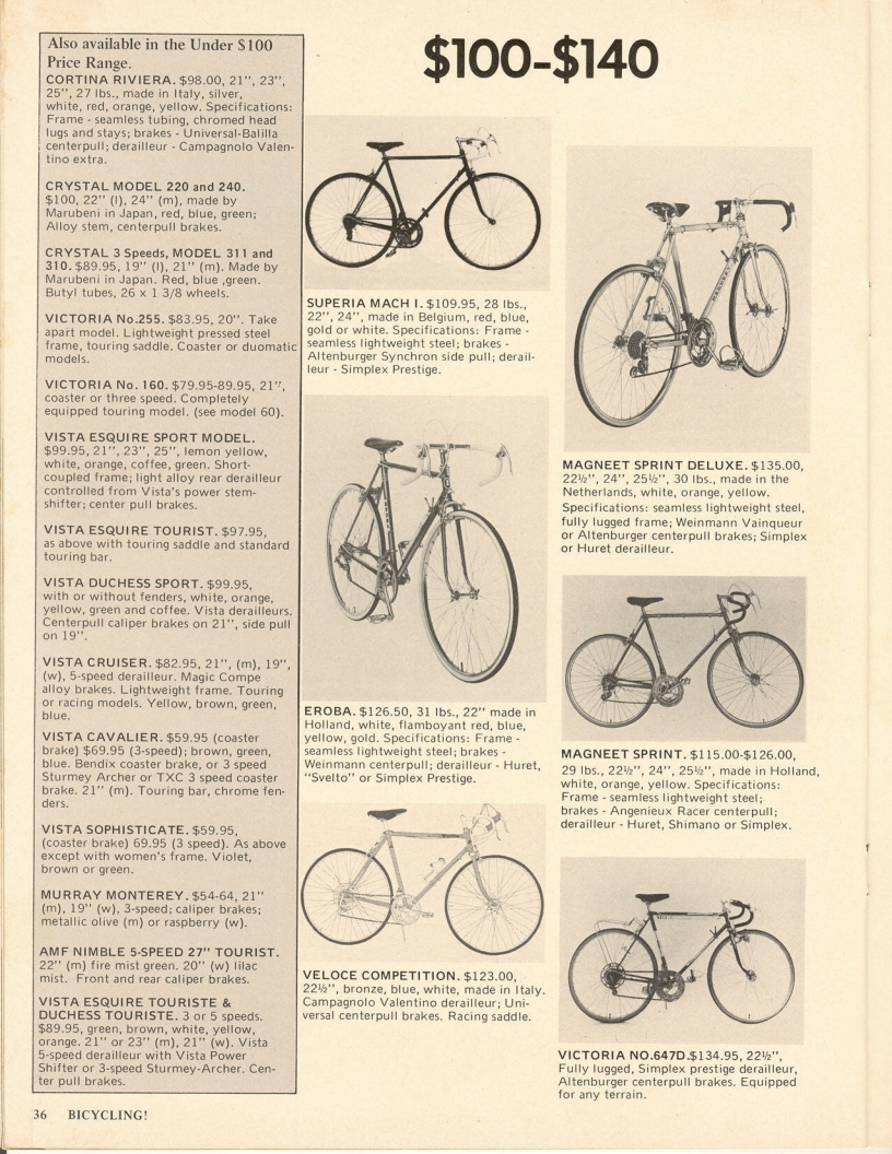 <------ Bicycling Magazine 02-1973 ------> 1973 Bicycle Showcase