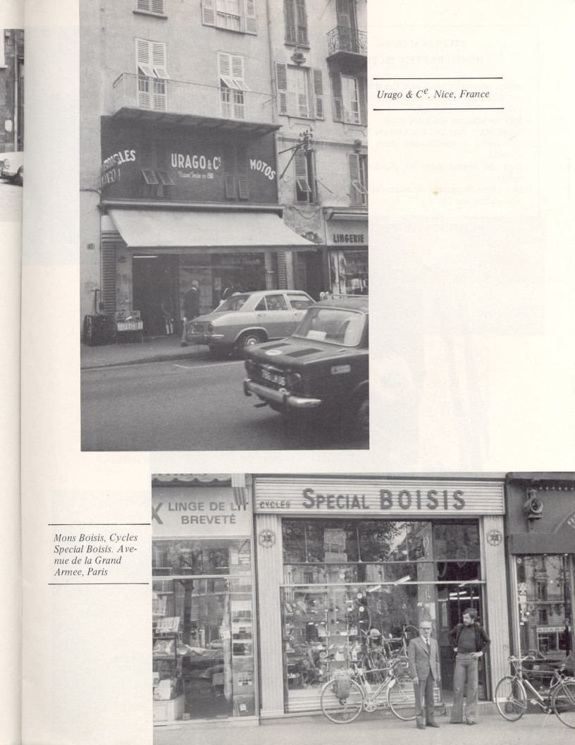 <------ Bicycling Magazine 11-1973 ------> The Bike Shops of Paris