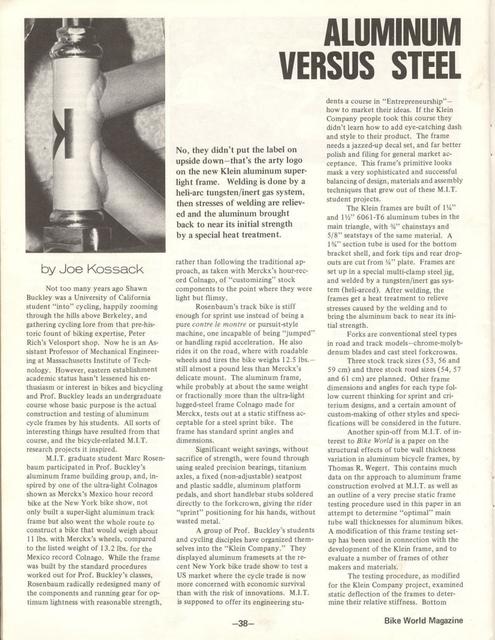 <---------- Bike World 04-1975 ----------> Klein