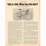 <------ Bicycling Magazine 05-1977 ------> Bicycles from $180 to $205 - Part 2