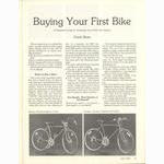 <------ Bicycling Magazine 07-1978 ------> First Time Bicycle Buyers Guide