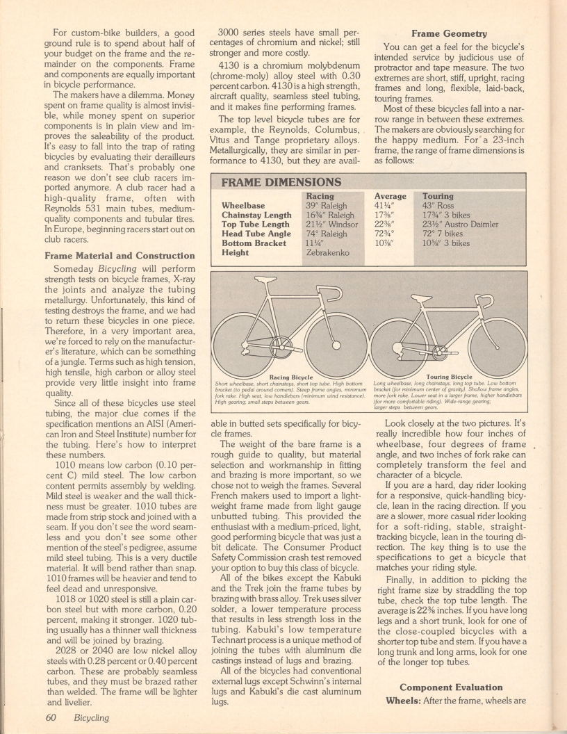 <------ Bicycling Magazine 03-1979 ------> Twelve Derailleur Bikes In The $200 Range