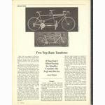 <------ Bicycling Magazine 07-1980 ------> Two Top Tandems - Fuji / Bertin