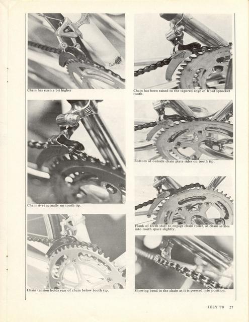 <------ Bicycling Magazine 07-1970 ------> How A Front Derailleur Works