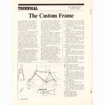 <------ Bicycling Magazine 11-1970 ------> The Custom Bicycle - Part 1 - Frameset