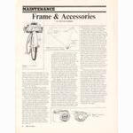 <------ Bicycling Magazine 04-1971 ------> Maintenance:  Frame & Accessories