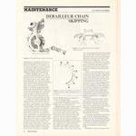 <------ Bicycling Magazine 05-1971 ------> Diagnosing And Fixing Derailleur Chain Skip