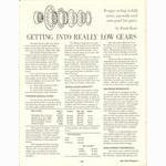 <------ Bike World 06-1972 ------> Getting Into Really Low Gears