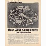 <------ Bicycling Magazine 09-1975 ------> New Zeus Components - The 2000 Series