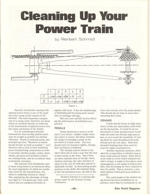 <---------- Bike World 11-1975 ----------> Cleaning Up Your Drive Train