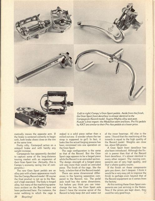 <------ Bicycling Magazine 09-1977 ------> News From Japan And Italy