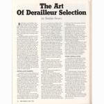 <---------- Bike World 03-1978 ----------> The Art Of Derailleur Selection