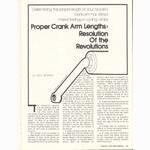 <------ Bike World 09-1979 ------> Proper Crank Arm Lengths - Resolution Of The Revolutions