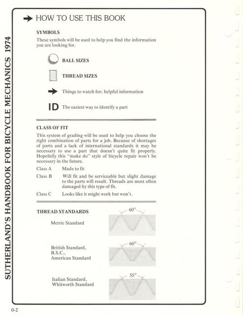 Sutherland’s Handbook For Bicycle Mechanics (1st Edition)