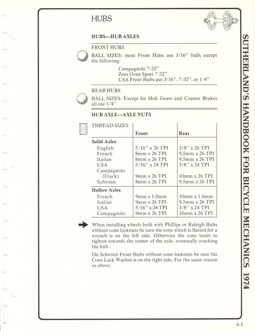 Sutherland’s Handbook For Bicycle Mechanics (1st Edition)