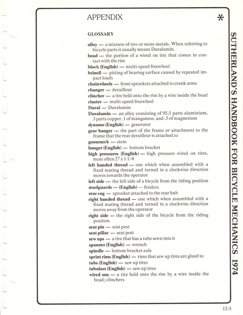 Sutherland’s Handbook For Bicycle Mechanics (1st Edition)