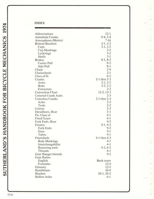 Sutherland’s Handbook For Bicycle Mechanics (1st Edition)