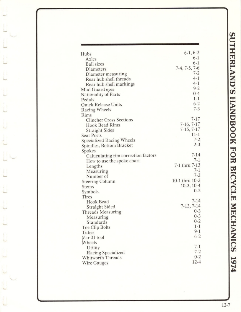 Sutherland’s Handbook For Bicycle Mechanics (1st Edition)