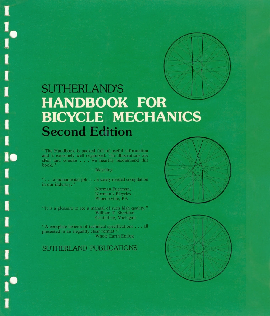 Sutherland’s Handbook For Bicycle Mechanics (2nd Edition)