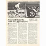 <----- Complete Bicycle Book 1972 -----> Jose Meiffret And The World Bike Speed Record