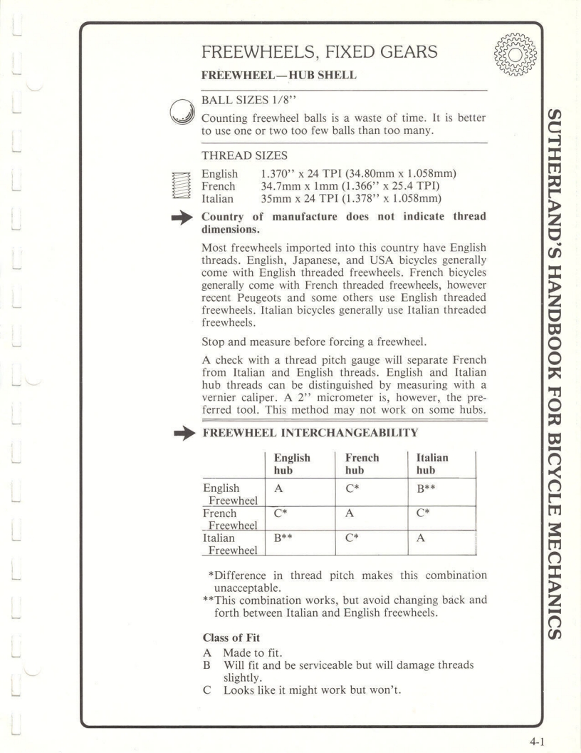 Sutherland’s Handbook For Bicycle Mechanics (2nd Edition)