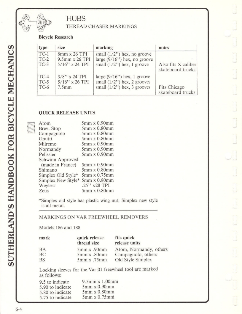 Sutherland’s Handbook For Bicycle Mechanics (2nd Edition)