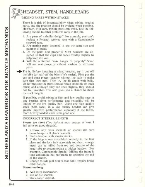 Sutherland’s Handbook For Bicycle Mechanics (2nd Edition)