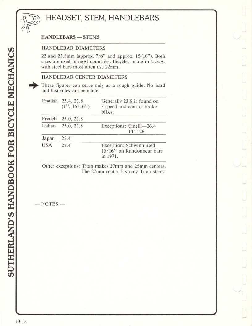 Sutherland’s Handbook For Bicycle Mechanics (2nd Edition)