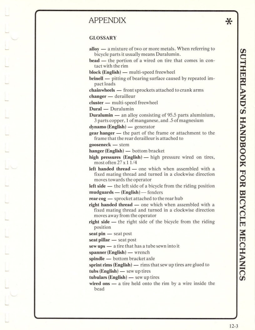 Sutherland’s Handbook For Bicycle Mechanics (2nd Edition)