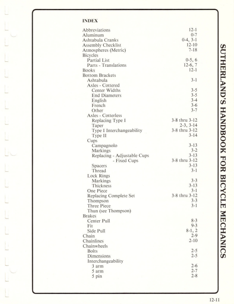 Sutherland’s Handbook For Bicycle Mechanics (2nd Edition)