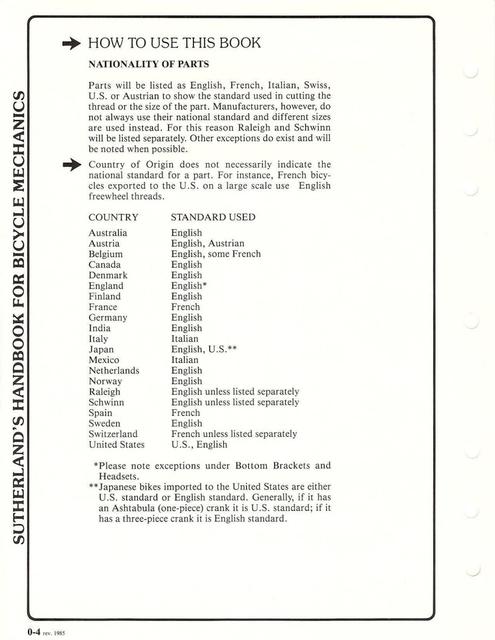 Sutherland’s Handbook For Bicycle Mechanics (3rd Edition)
