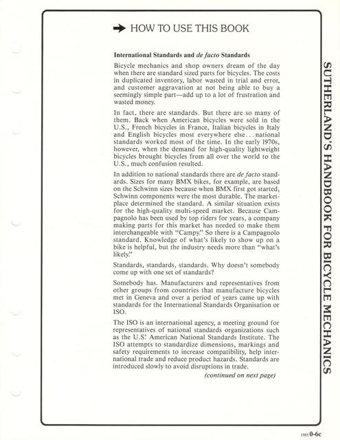 Sutherland’s Handbook For Bicycle Mechanics (3rd Edition)