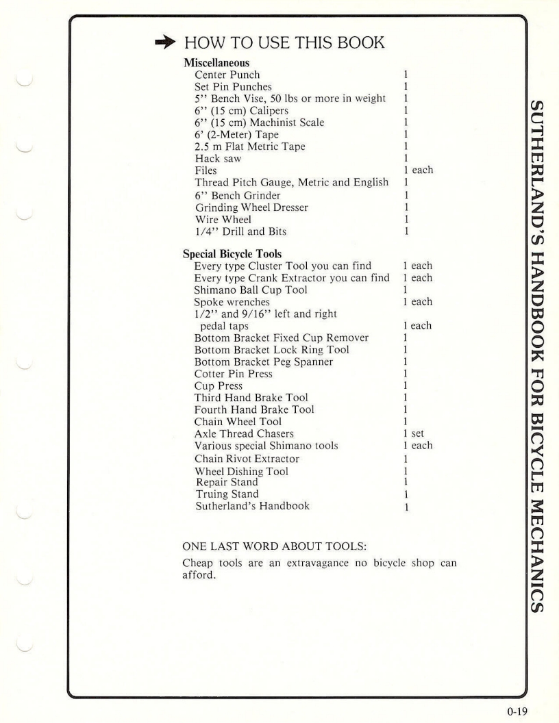 Sutherland’s Handbook For Bicycle Mechanics (3rd Edition)