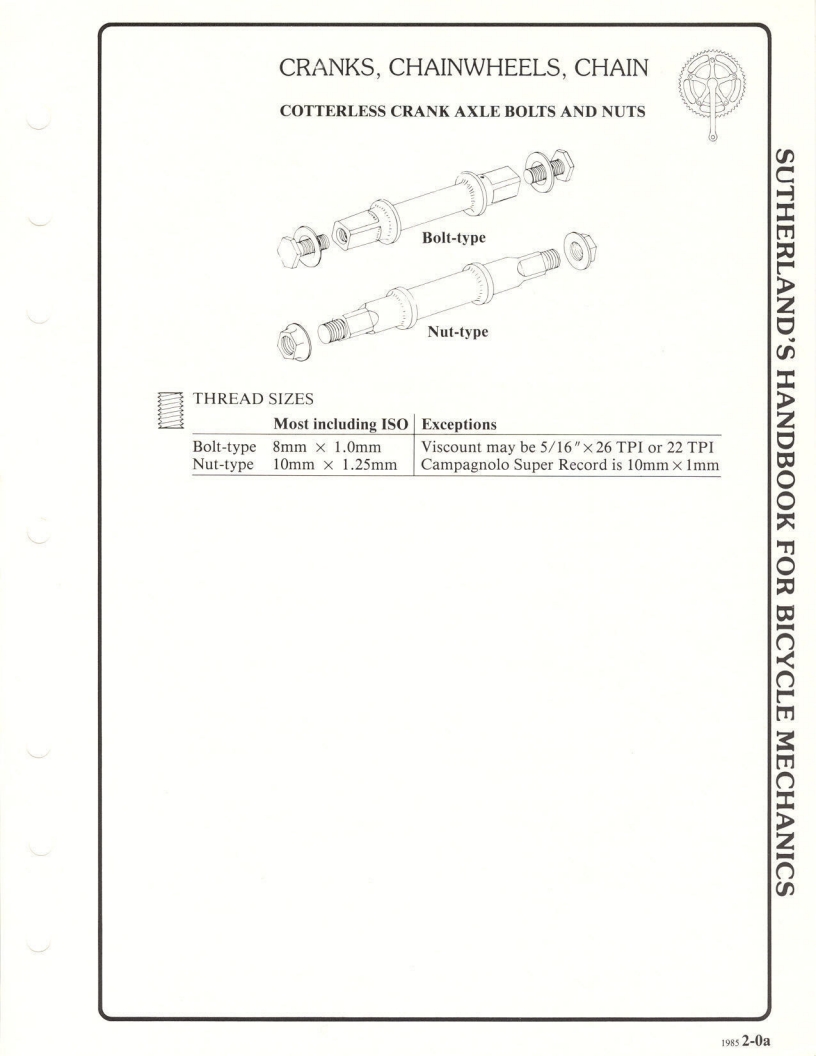 Sutherland’s Handbook For Bicycle Mechanics (3rd Edition)