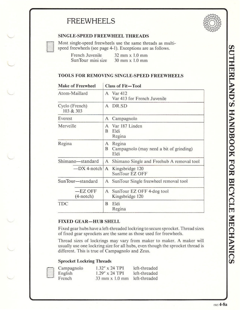 Sutherland’s Handbook For Bicycle Mechanics (3rd Edition)