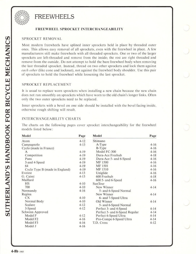 Sutherland’s Handbook For Bicycle Mechanics (3rd Edition)