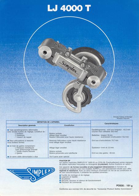 Simplex - Product Sheets (09-1975)