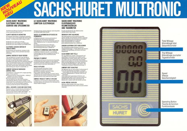 Sachs Huret Multronic brochure (1984)