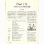 <-------------- Bicycling Magazine 08-1978 --------------> Peugeot PY-10E / Guerciotti / Masi EX