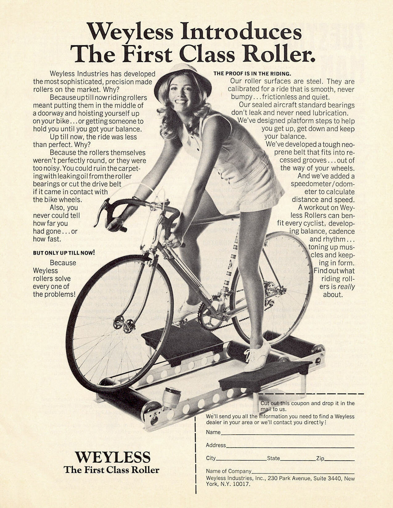 Weyless rollers advertisement (09-1974)