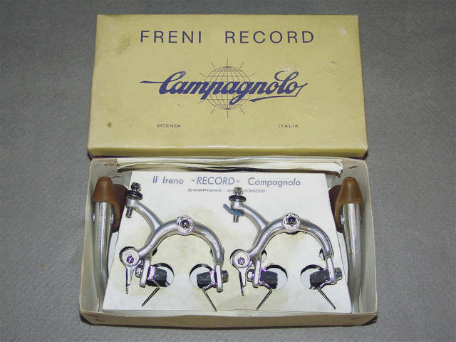 <--------- NO LONGER FOR SALE ---------> Campagnolo Record brake set - 1973 to 1977 (NOS)