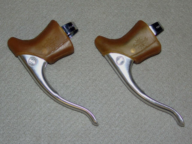 <--------- NO LONGER FOR SALE ---------> Campagnolo Record brake set - 1973 to 1977 (NOS)