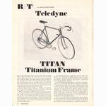 <------ Bicycling Magazine 03-1974 ------> Teledyne Titan