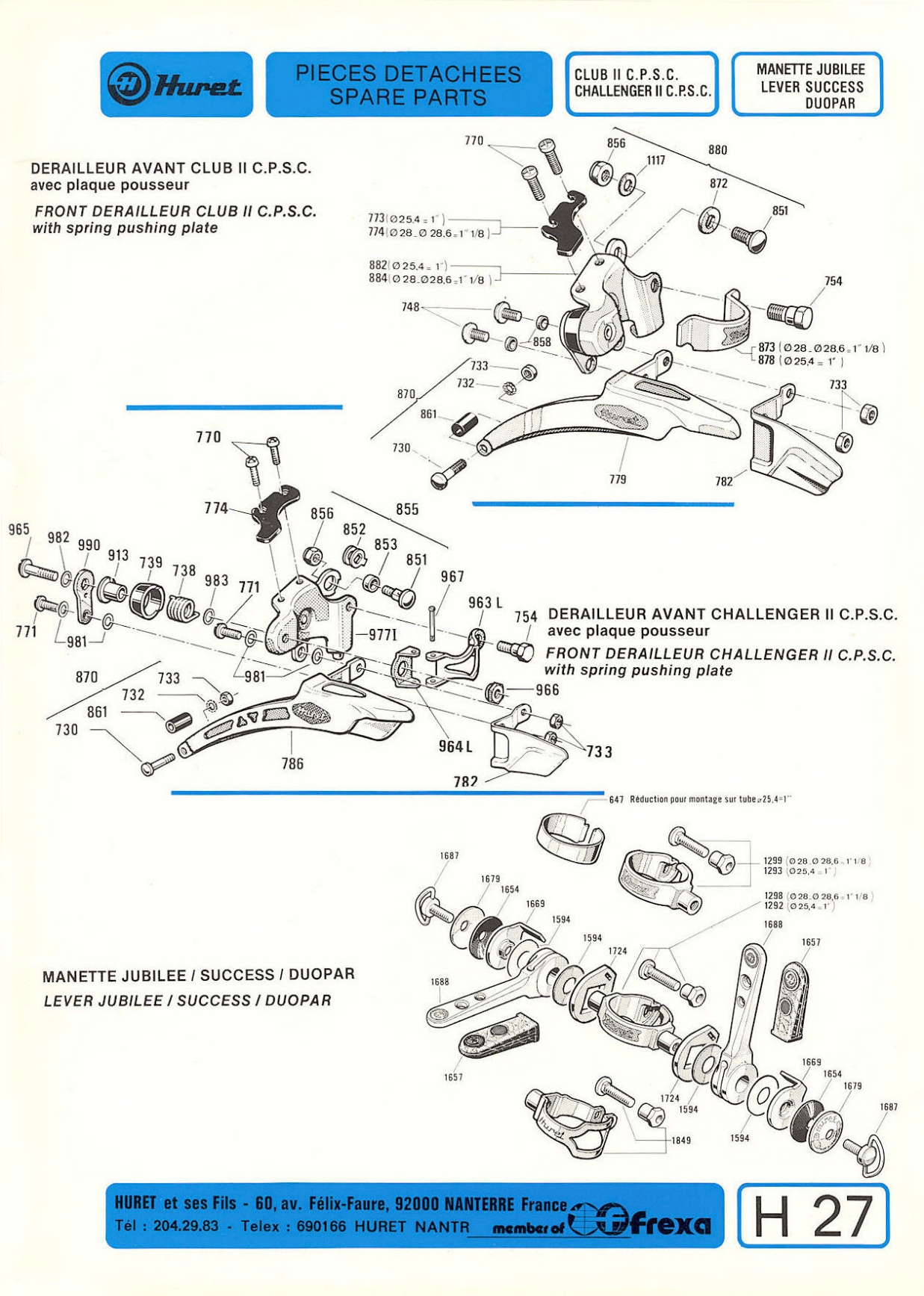 Huret catalog (1978)