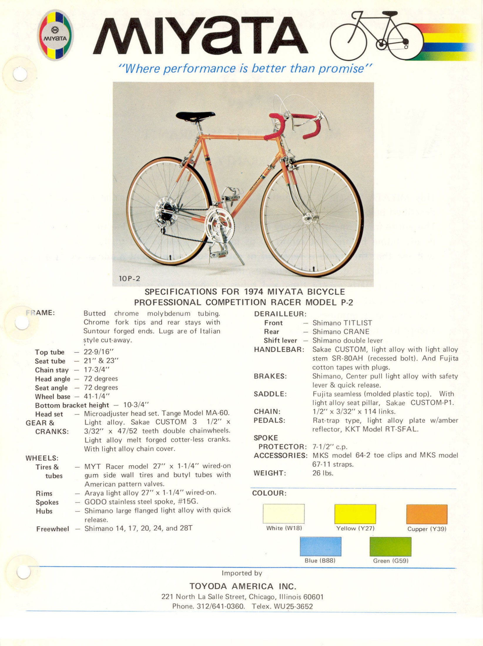 Miyata catalog (1974)