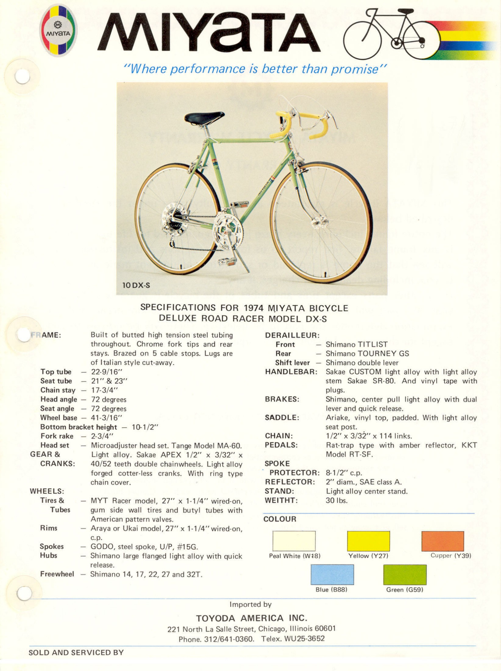 Miyata catalog (1974)